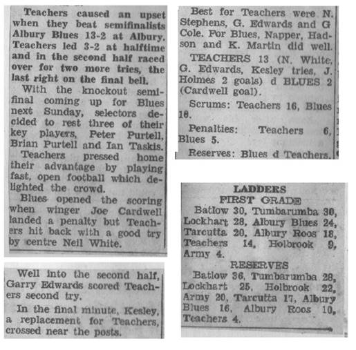 1971 16 Teachers v Blues 2