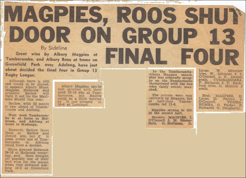 1975 R17 Magpies v Tumba 1
